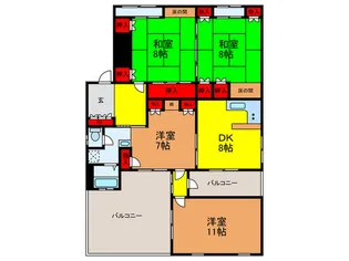 ホワイトプラザ【3階】の間取り