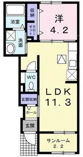 ハイルングオルト【1階】の間取り