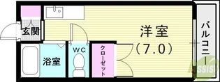 ハイツエクシード【1階】の間取り