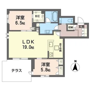 セントラル レジデンス【1階】の間取り