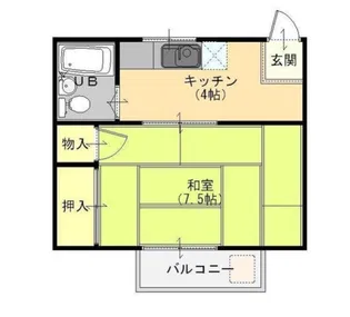 コーポサンセ【1階】の間取り