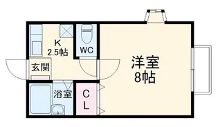 ノースハイツII【1階】の間取り