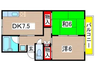 プレジ-ル法華【2階】の間取り