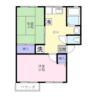 メゾンスリーゼ【2階】の間取り