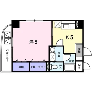 ヴィエント中広アベニュー【6階】の間取り