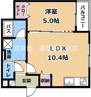 ウォグノォつきのわ【2階】の間取り