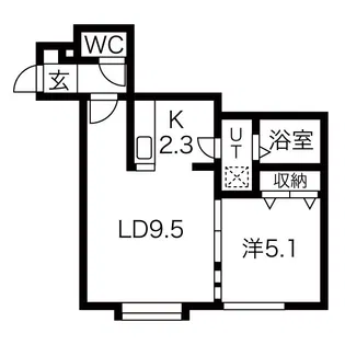 Noraveil(ノラヴェール)【3階】の間取り