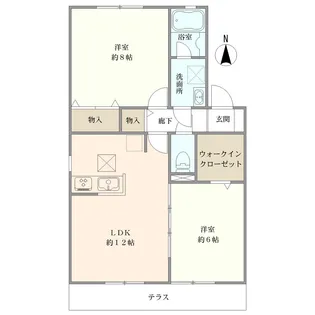 ラティス柴崎台【1階】の間取り