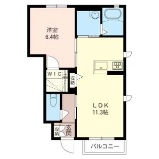 マルベリーヒルB【1階】の間取り