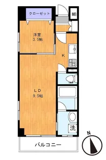 ARISA COURT(アリーサコート)【4階】の間取り