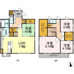 静岡県沼津市大岡【一戸建】の間取り