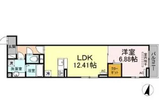 東京都練馬区高松4【アパート】の間取り
