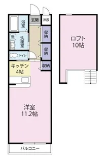 プレジデント日開野【2階】の間取り