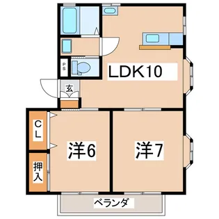 福島県郡山市芳賀1【マンション】の間取り