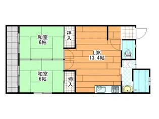 コーポ野田【3階】の間取り