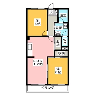 セントール原【4階】の間取り