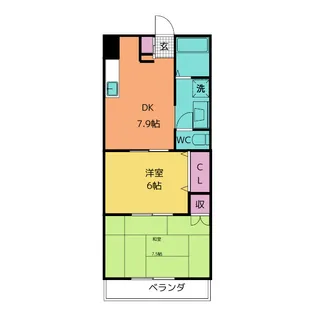 エミール小山【2階】の間取り