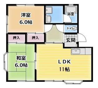 アデレードA【2階】の間取り