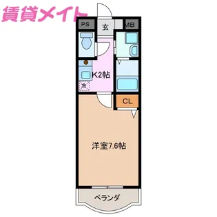 サンピセス【2階】の間取り
