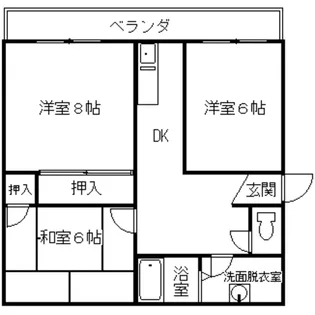 3DKの間取り画像