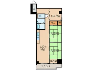 ルネ河原町【3階】の間取り