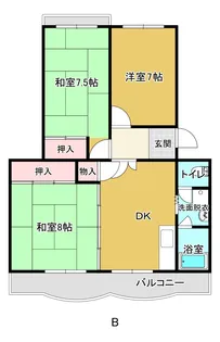 ファミール松村【4階】の間取り
