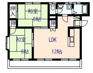 シティハウスかあむ【3階】の間取り