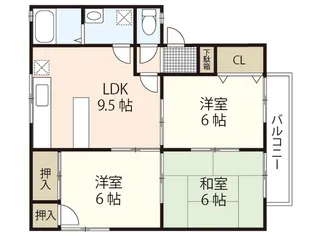 セジュール加美 A棟【2階】の間取り