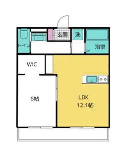 メゾンドシャンブル【1階】の間取り