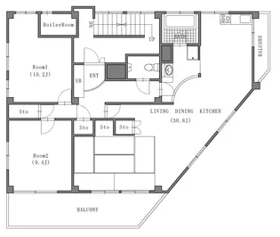川口ビル【2階】の間取り