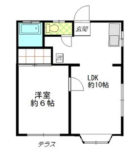 小金井渡部ハイツ【1階】の間取り