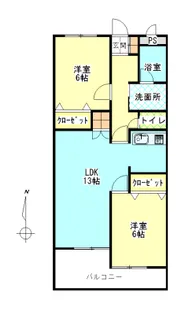 ハイクオリティIII【2階】の間取り