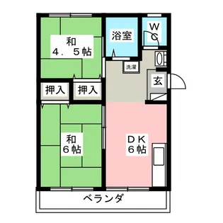 コーポ山田【2階】の間取り