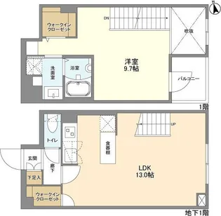 東京都新宿区戸山1【マンション】の間取り