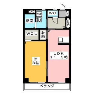 セピア・ブレジオB【1階】の間取り