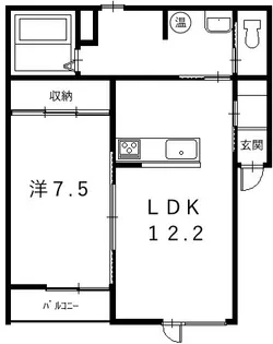 TOWN西5南17 ベリーIIA【3階】の間取り