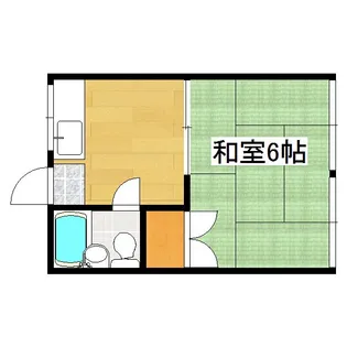 コーポ藤B棟【2階】の間取り