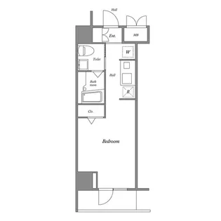 ルクレ西新宿【5階】の間取り