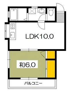 アパートAMI【1階】の間取り