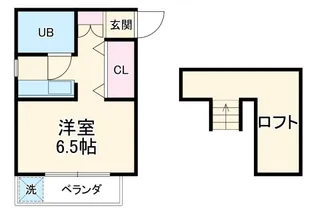 リトルマーメイド【2階】の間取り