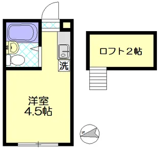 KTコーポラス【5階】の間取り