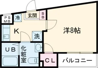 VERXEEDαAYASE【2階】の間取り