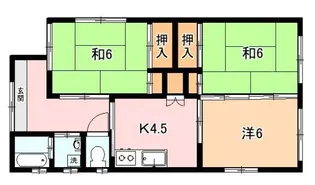 鹿児島県鹿児島市玉里団地2【一戸建】の間取り