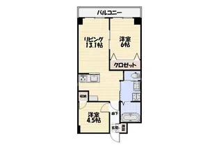 フェアリーヒルズ保木間【2階】の間取り