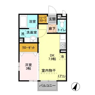 ボンヌ ジュルネ【2階】の間取り
