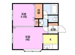 パレスアクアマリン【2階】の間取り