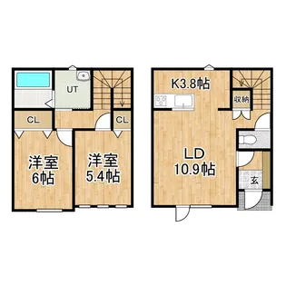 北海道帯広市依田町【一戸建】の間取り