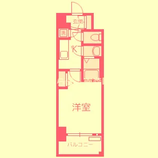 大阪府大阪市都島区東野田町1丁目【マンション】の間取り