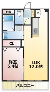熊本県熊本市南区田迎1【マンション】の間取り