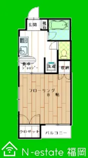 福岡県福岡市西区愛宕1【アパート】の間取り